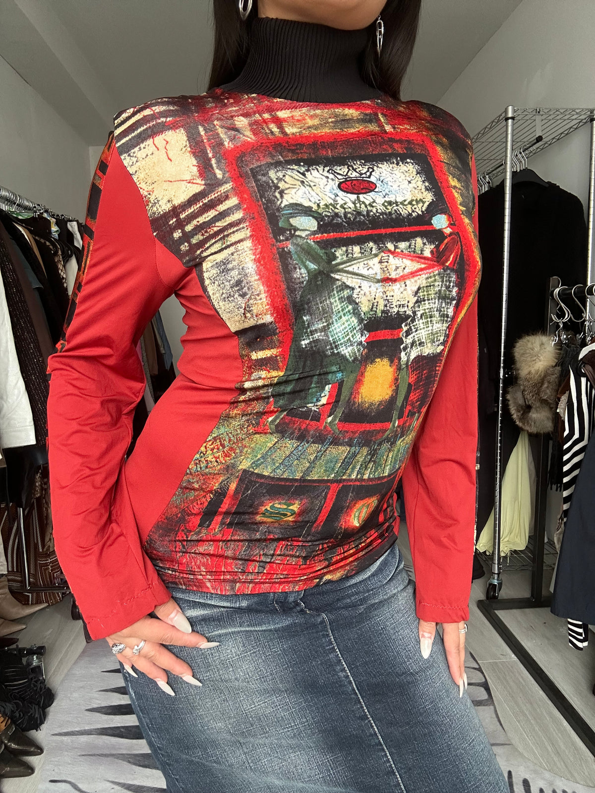 Vintage Save the Queen longsleeve blouse