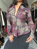 Vintage printed blazer