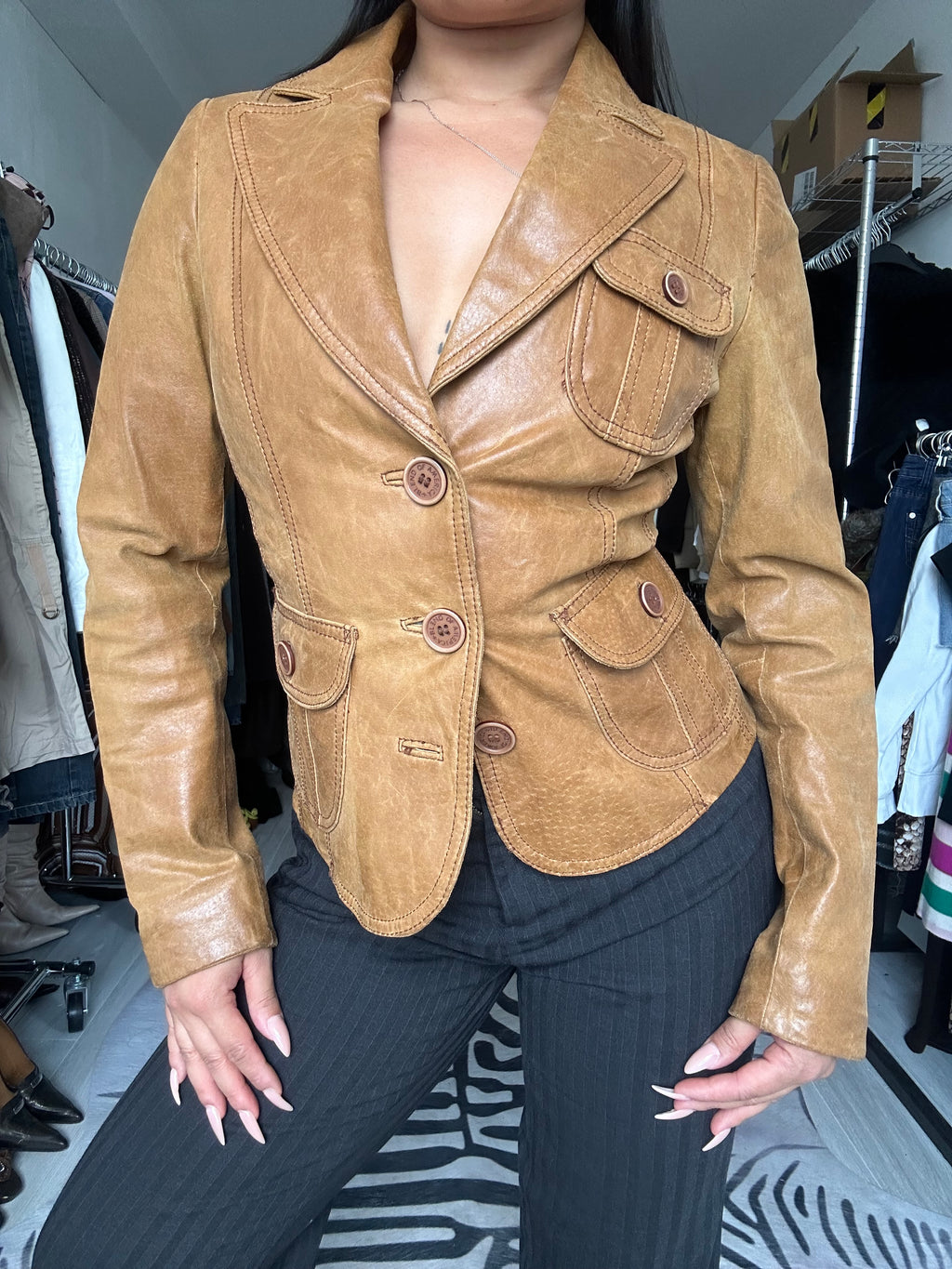 Vintage leather jacket