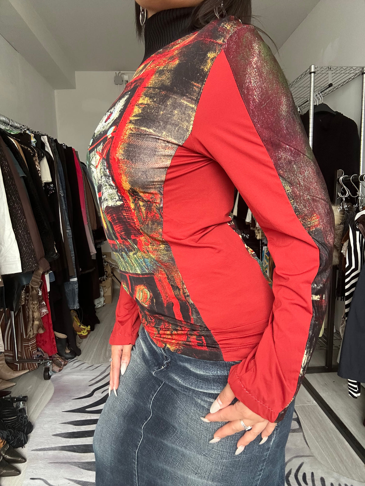 Vintage Save the Queen longsleeve blouse