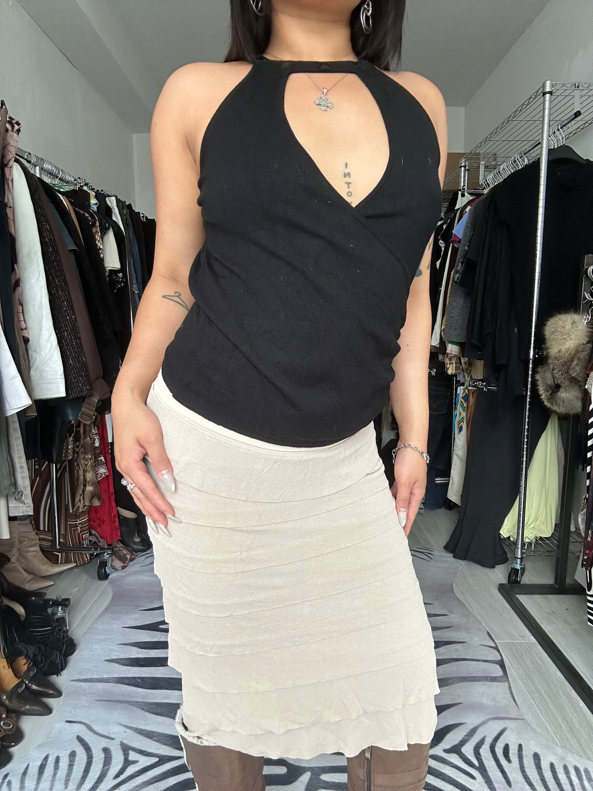 Midi skirt made in Italy