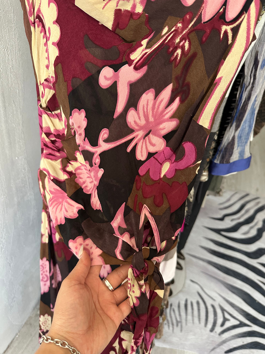 Maxi dress with floral prints