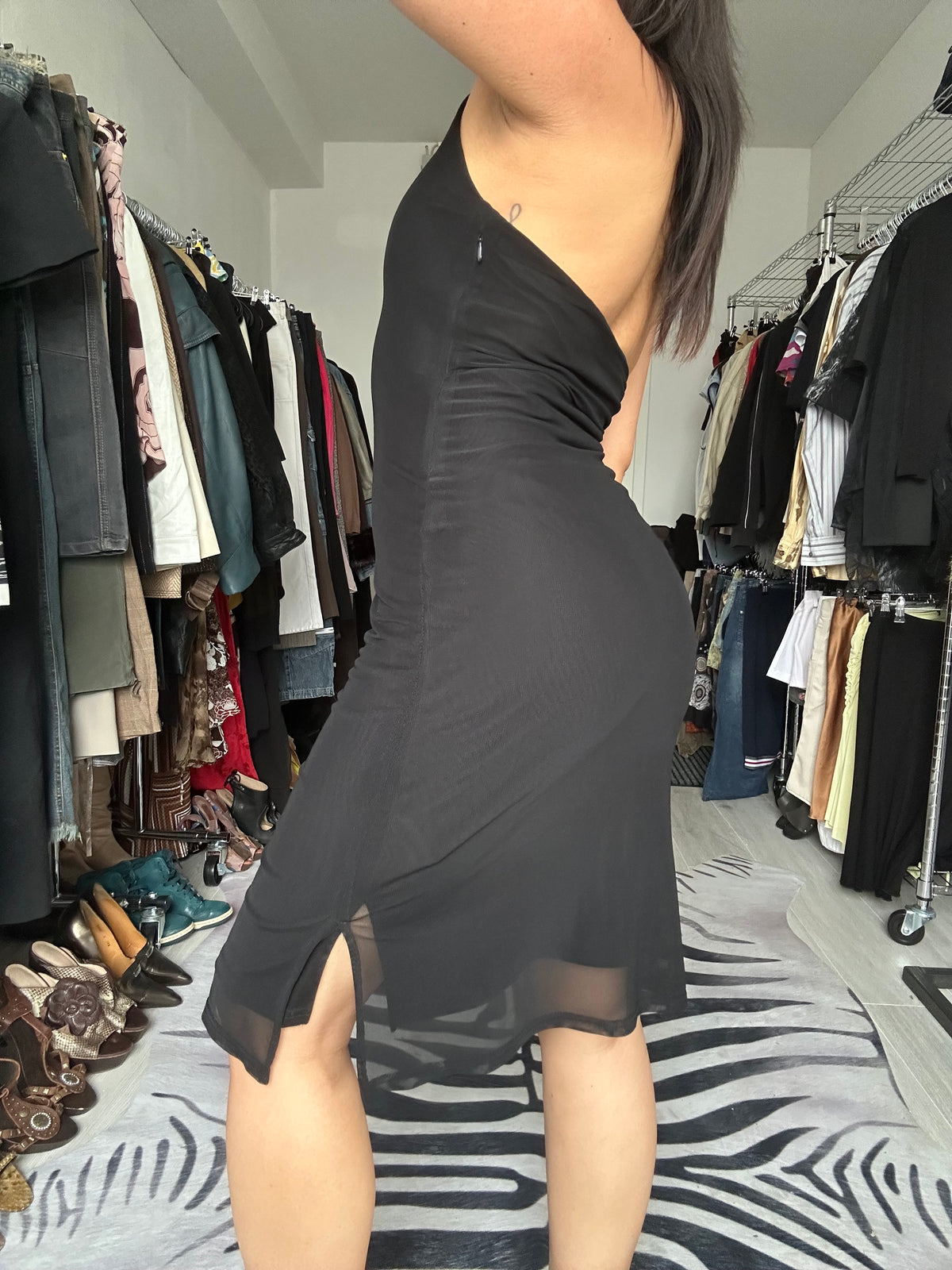 Motivi sequin midi dress