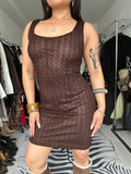 Crochet midi dress
