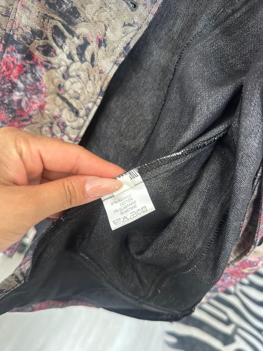 Vintage printed blazer