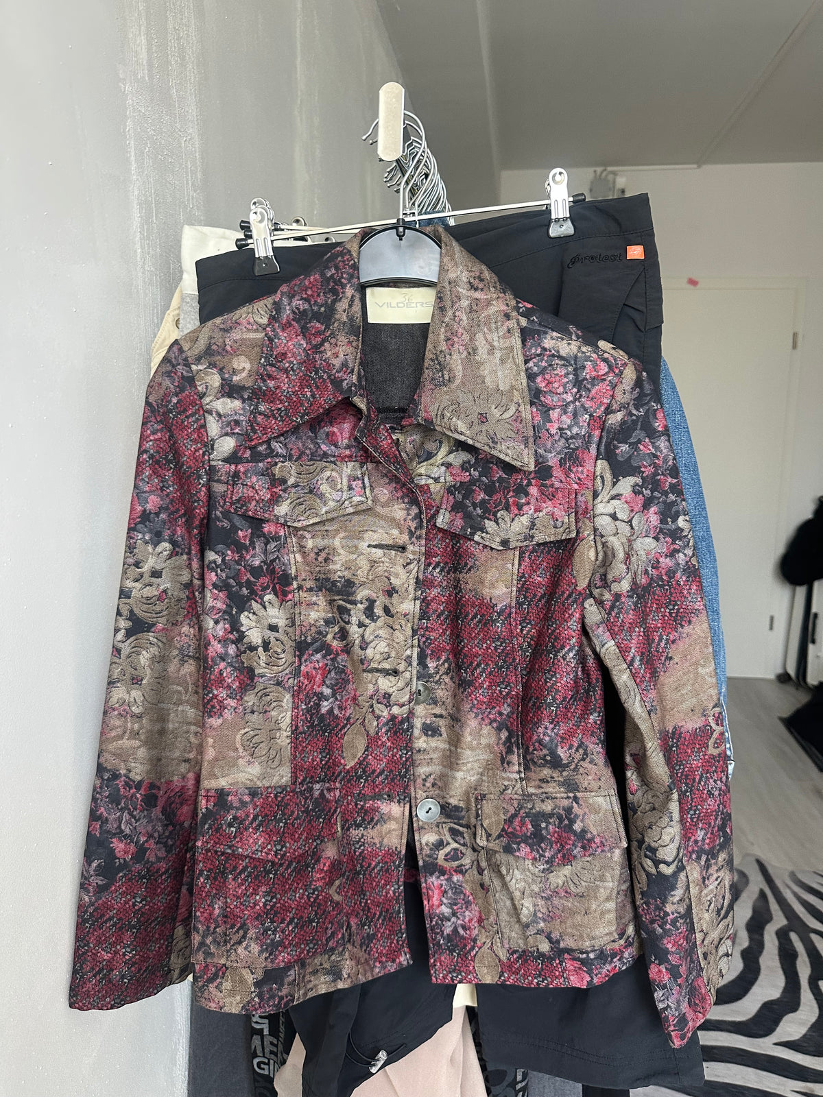 Vintage printed blazer
