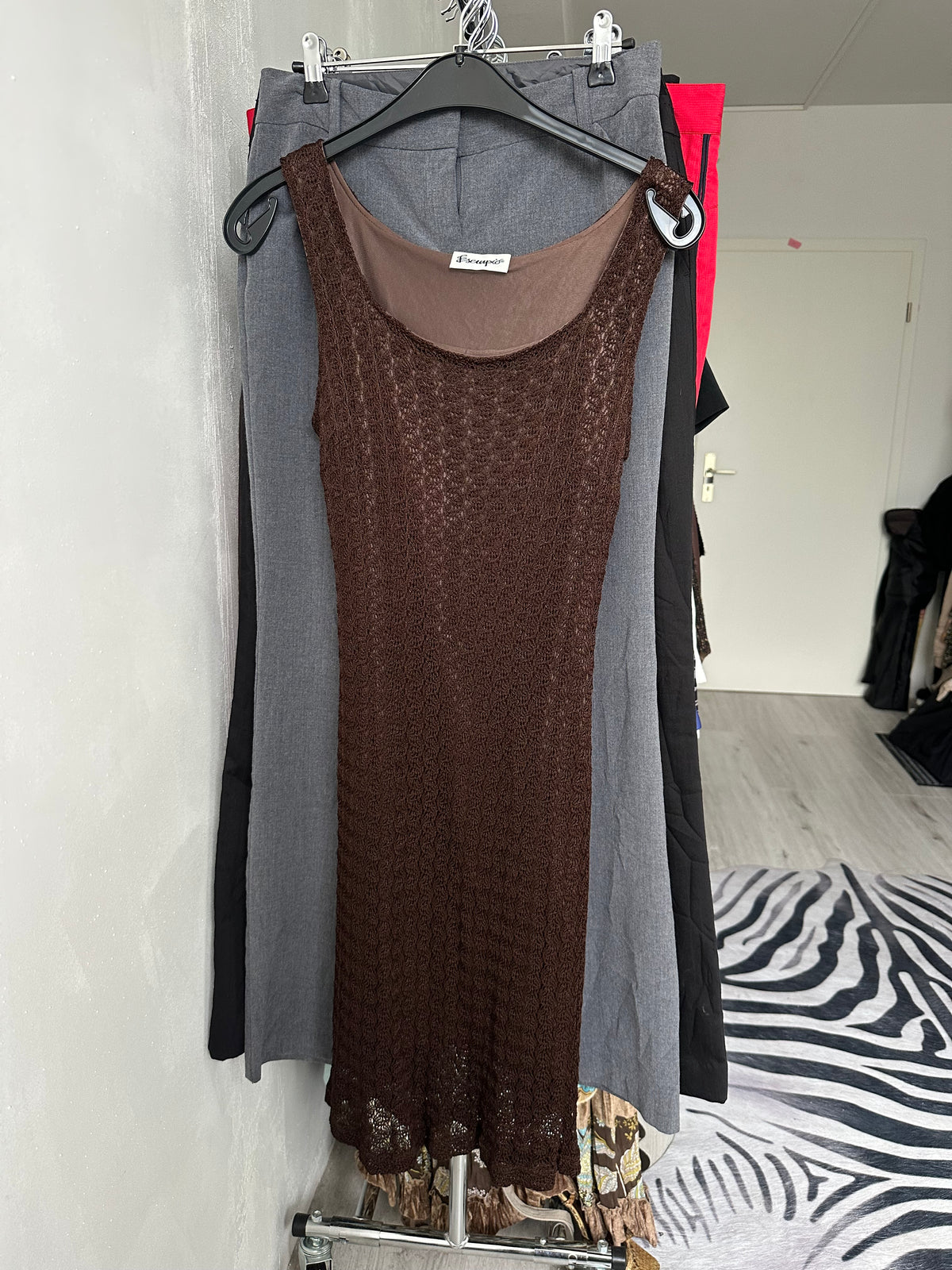 Crochet midi dress
