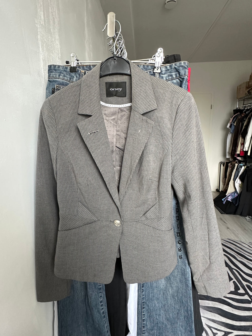 Blazer with stripes
