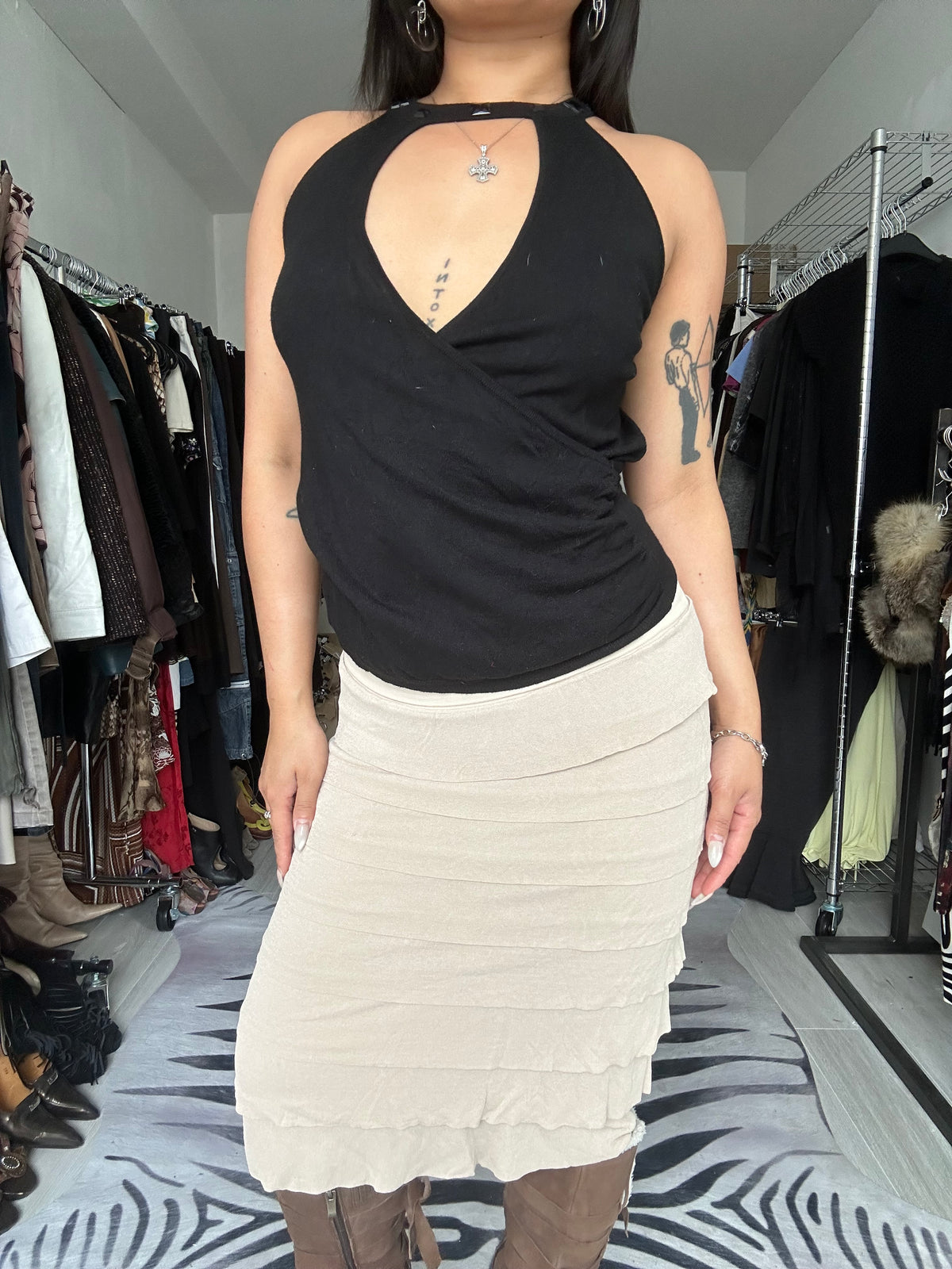 Midi skirt made in Italy